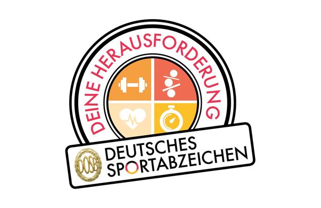 Deutsches Sportabzeichen deine Herausforderung Logo Deutsches Sportabzeichen deine Herausforderung Logo auf weißem Hintergrund